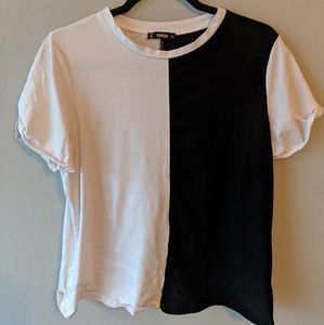 Large Split Colored T Shirt